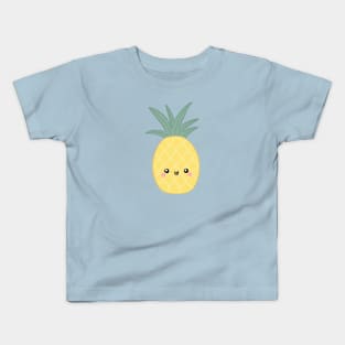 Kawaii pineapple for the fun summer time Kids T-Shirt